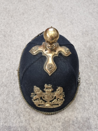 SOLD! Victorian Royal Artillery Officer’s Home Service Helmet and Tin