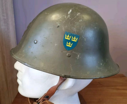 SOLD! WW2 Swedish M21 (2nd Pattern) Helmet, Named