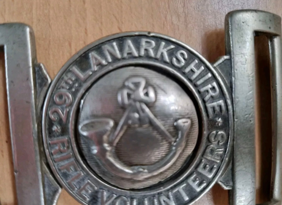 SOLD! Pre-1908 29th Lanarkshire Volunteer Rifles Belt Buckle