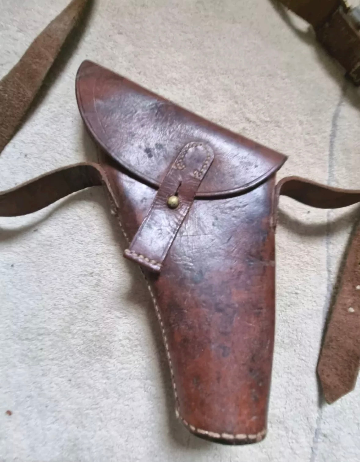 SOLD! Rare WW2 British Army Flare Gun Holster and Shoulder Strap