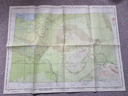 Rare! WW2 US Army Set of 53 Aeronautical Maps of Russia/Soviet Union, Marked RESTRICTED