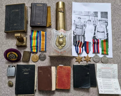 SOLD! WW1 and WW2 collection for James Sydney Smith (Army Remount Service) & James Paris Smith (Suffolk Regiment)- Father and Son