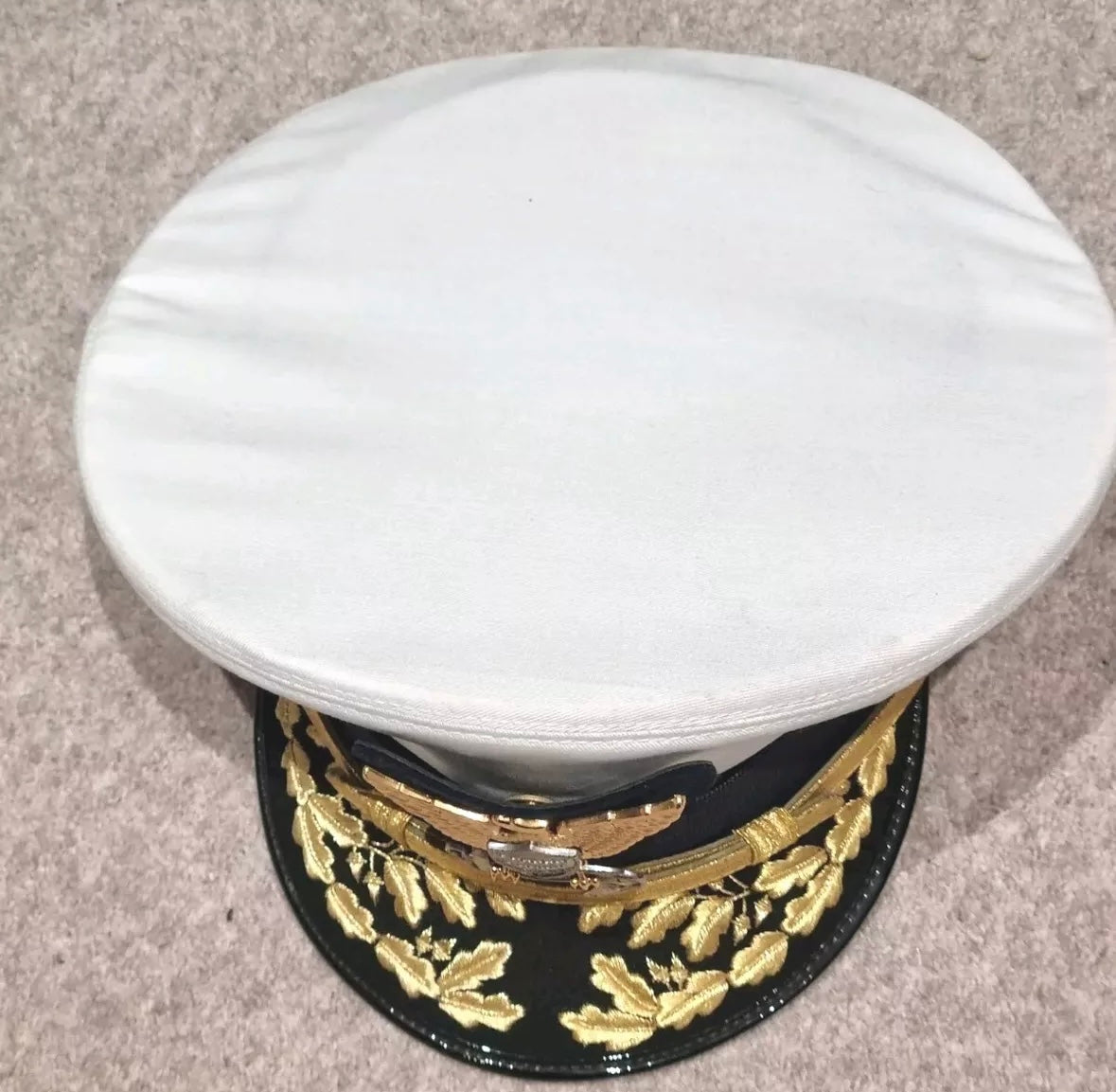 SOLD! Post War US Navy Admiral’s Summer Visor Cap