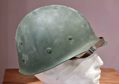 SOLD! WW2 US Army M1 Helmet, Swivel Bail, Rear Seam with Westinghouse Liner and Net