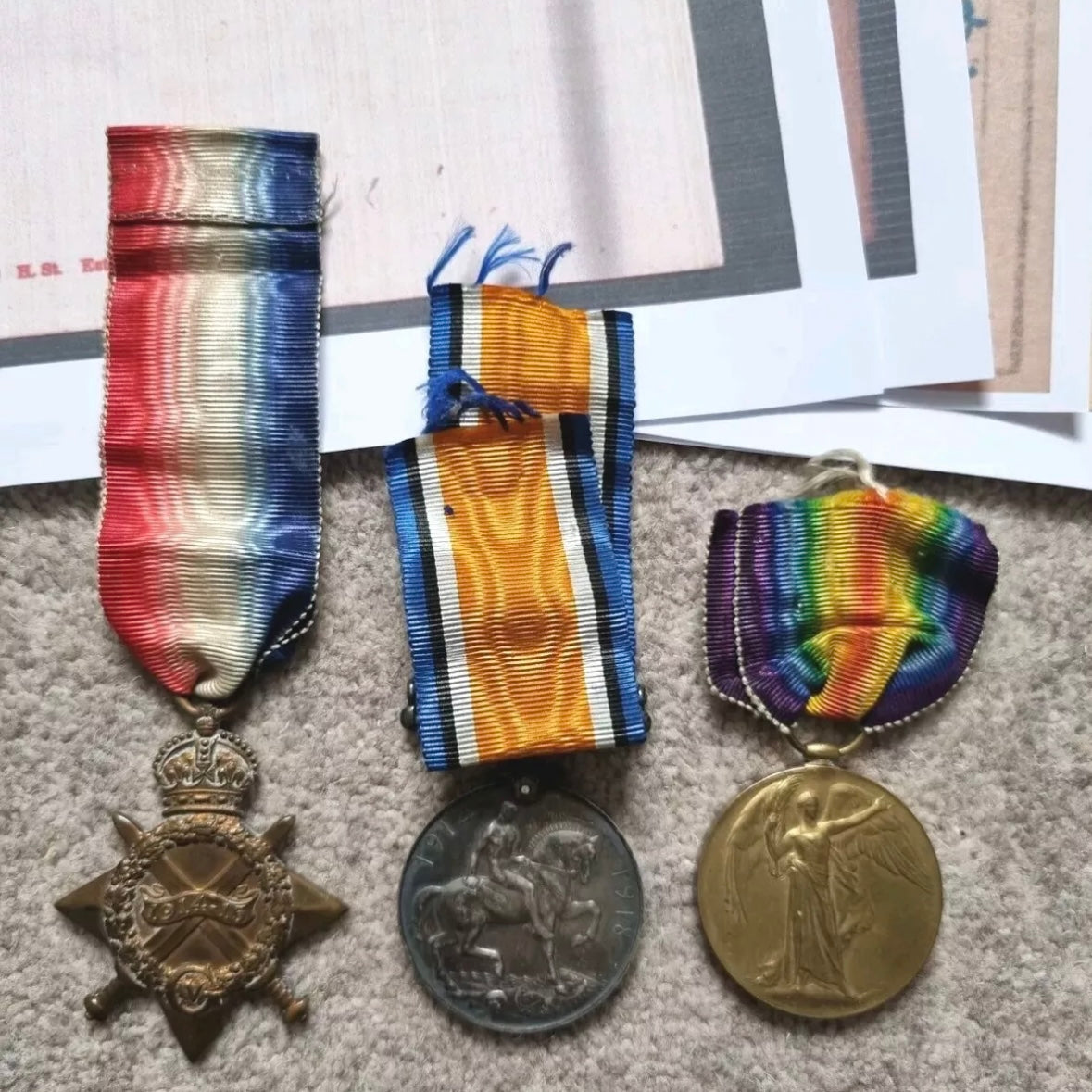 WW1 British Medal Trio to Corporal Thomas/Thompson Potts- 1st Reserve Brigade, Royal Artillery