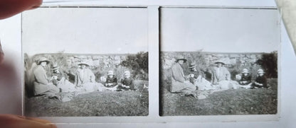 Large Collection of WW1 Era Civilian Glass Stereoview Slides - 105 in Total