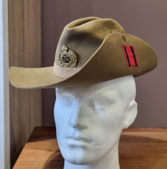 WW2 British Royal Engineers Slouch Hat, Dated 1943