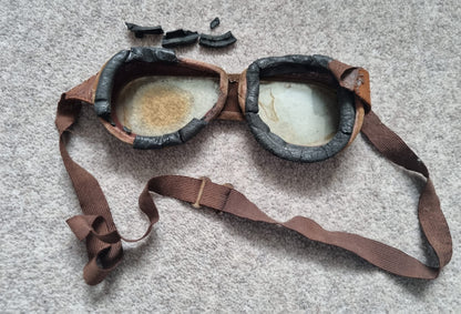 WW1 British Royal Flying Corps Collection, including Flying Helmet, Goggles, Wrist Compass and Map Board