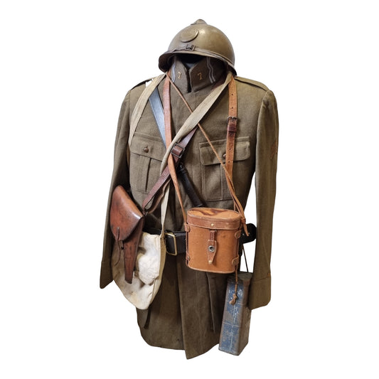 SOLD! Rare WW1 French 7th Tirailleur Colonial Uniform & M1915 ‘Adrian’ Helmet Set