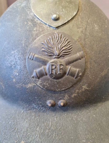 SOLD! WW2 French Artillery M26 Adrian Helmet