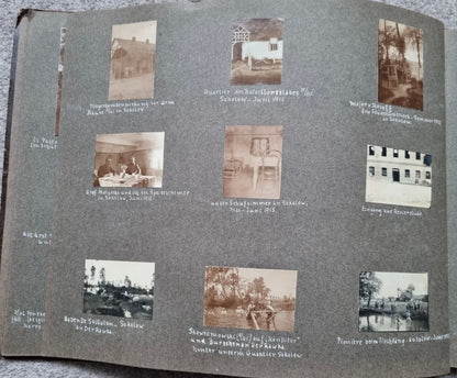SOLD! Rare WW1 1915 German Eastern Front Photo Album 146 Photos + Ausweis