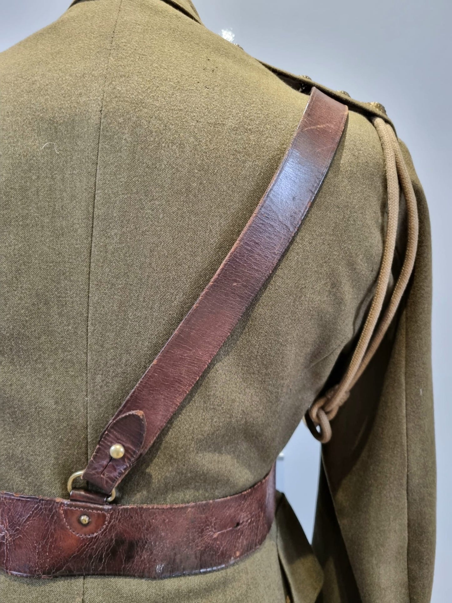 SOLD! WW2 British Army Captain’s Jacket and Sam Browne Belt, Dated 1939