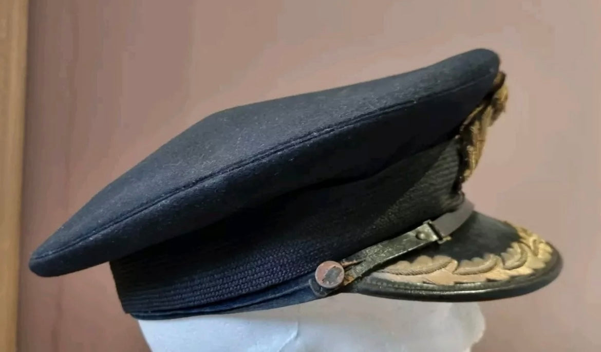 SOLD! Pre 1940 Royal Navy Captain’s Visor Cap made by Gieves