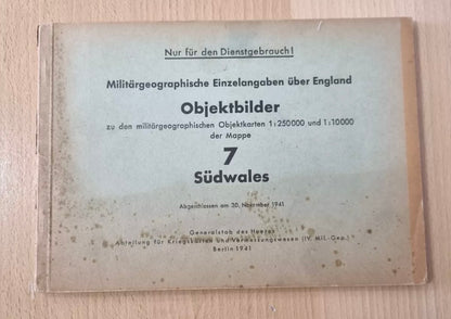 Operation Sealion ‘Objektbilder’ Planning Document for South Wales