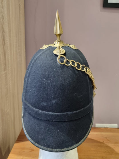 Pre WW1 (Edwardian) East Surrey Regiment Enlisted Man's Home Service Helmet, Dated 1907