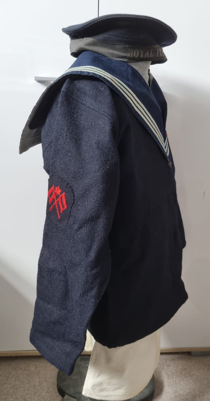 WW2 Era Royal Fleet Reserve Sailors Full Uniform & Ratings Cap