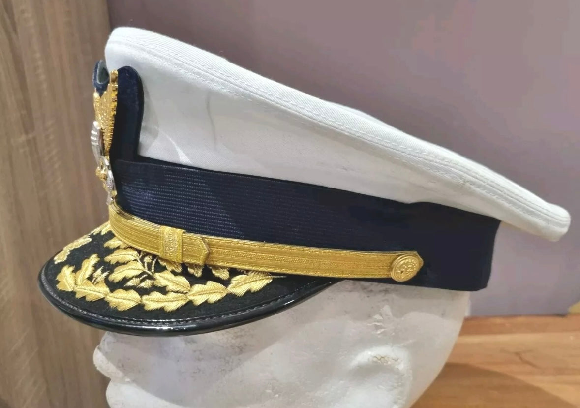 SOLD! Post War US Navy Admiral’s Summer Visor Cap