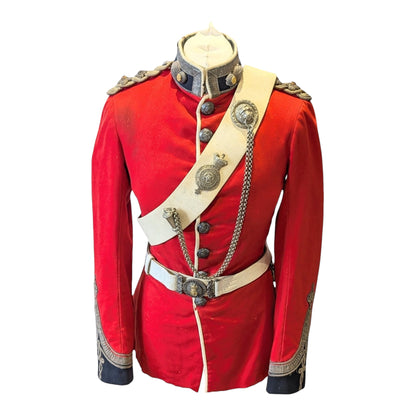 Victorian 1st Volunteer Battalion Royal Fusiliers Scarlet Jacket, Belt & Crossbelt Named to H R B Hickman