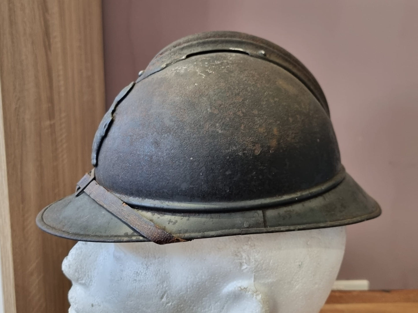 WW1 French Engineers M15 ‘Adrian’ Helmet- Named