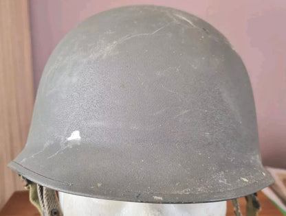 Post War Danish Army M48 Helmet and Liner, Dated 1967