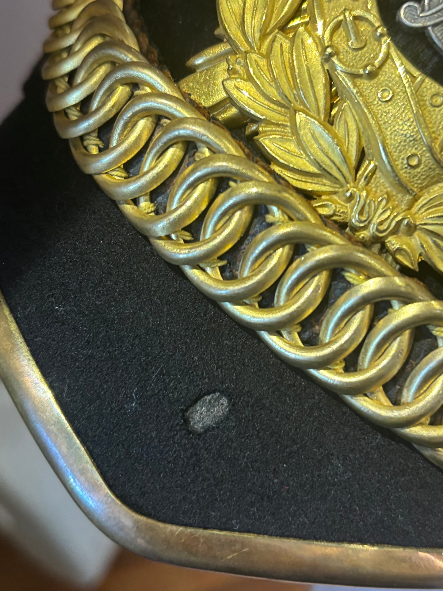 Pre WW1 (Edwardian) Army Service Corps Officer’s Home Service Helmet