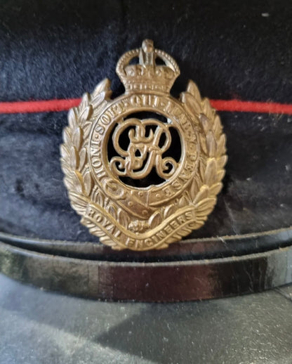 SOLD! WW1 to 1920s British Army (Royal Engineers) Dress Visor Cap