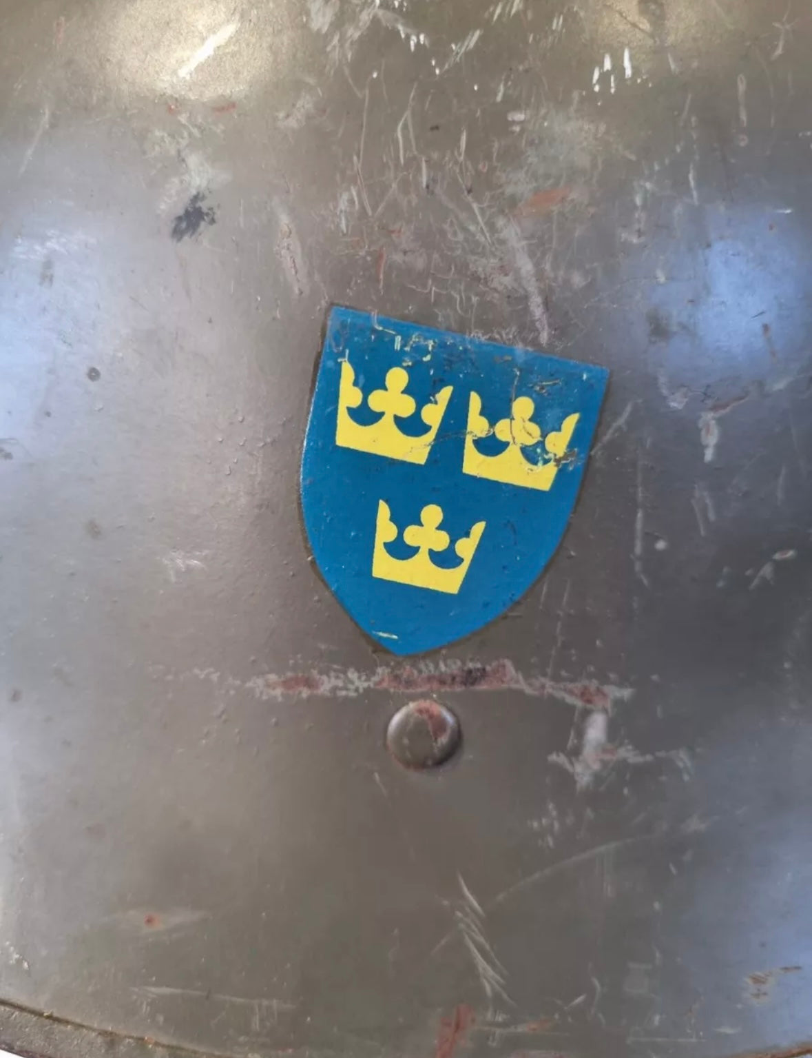 SOLD! WW2 Swedish M21 (2nd Pattern) Helmet, Named