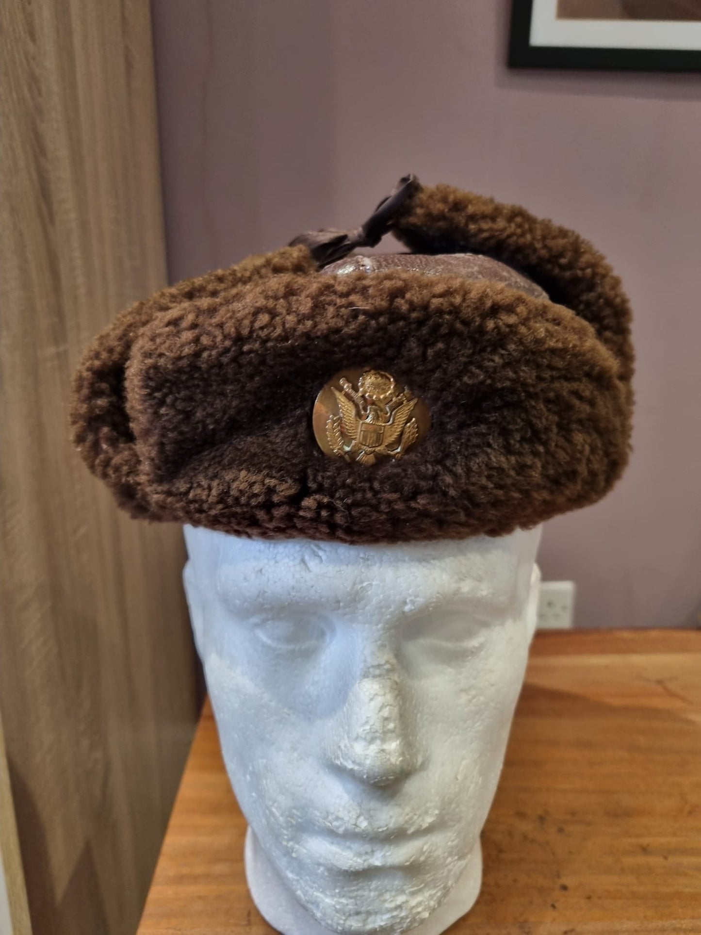 WW2 US Army Air Force Enlisted Man’s Bomber Flying Hat, Private Purchase