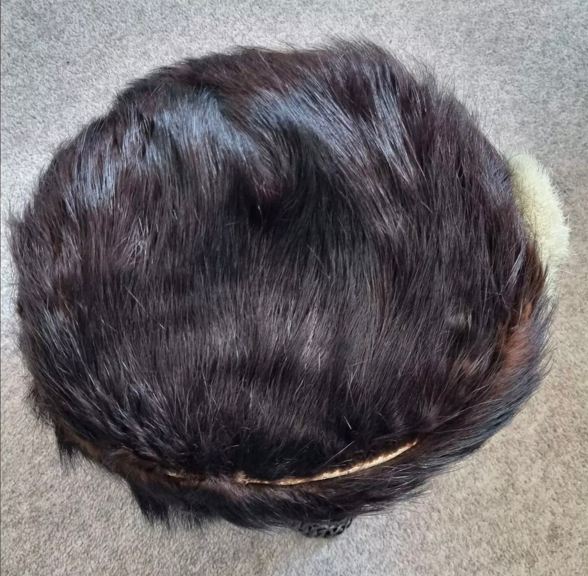 SOLD! Pre-1881 Victorian Bearskin for the 3rd Militia Battalion, Durham Fusiliers, with Tin