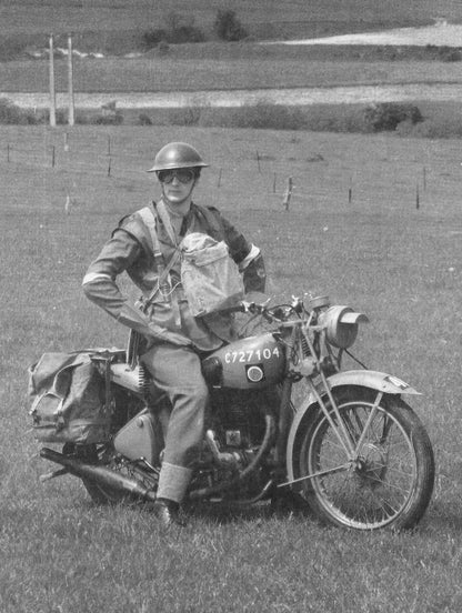 WW2 British Army Dispatch Rider Uniform Webbing Equipment Helmet Set