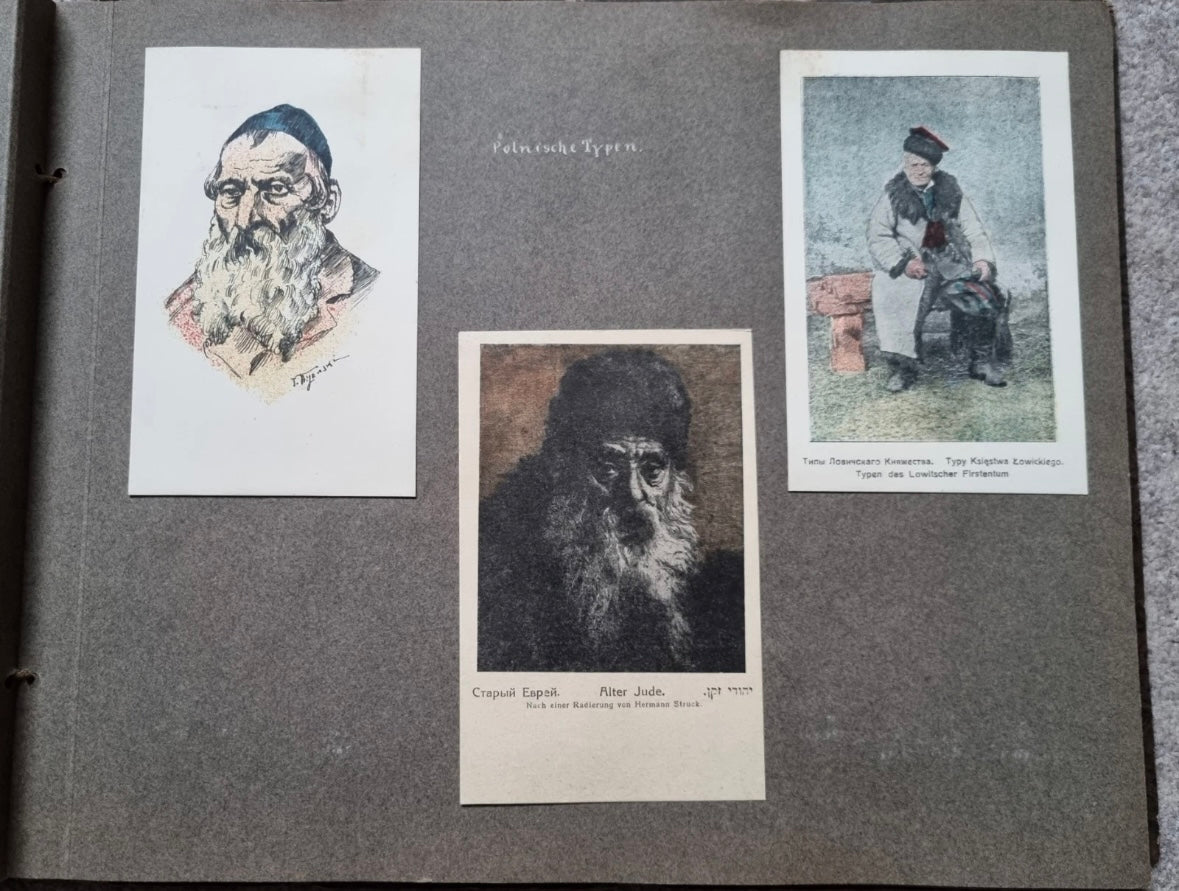 SOLD! Rare WW1 1915 German Eastern Front Photo Album 146 Photos + Ausweis