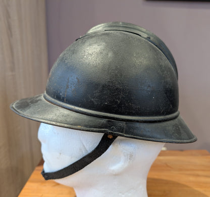 Rare WW2 Dutch City Of  Gorinchem M15 Adrian Burgerwacht Militia Helmet