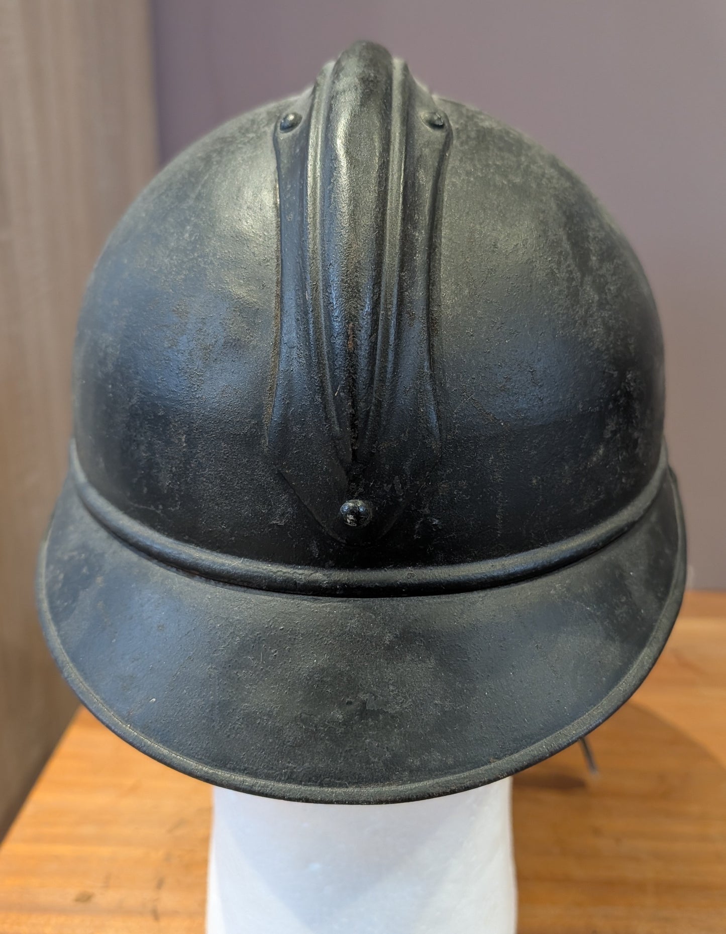 Rare WW2 Dutch City Of  Gorinchem M15 Adrian Burgerwacht Militia Helmet