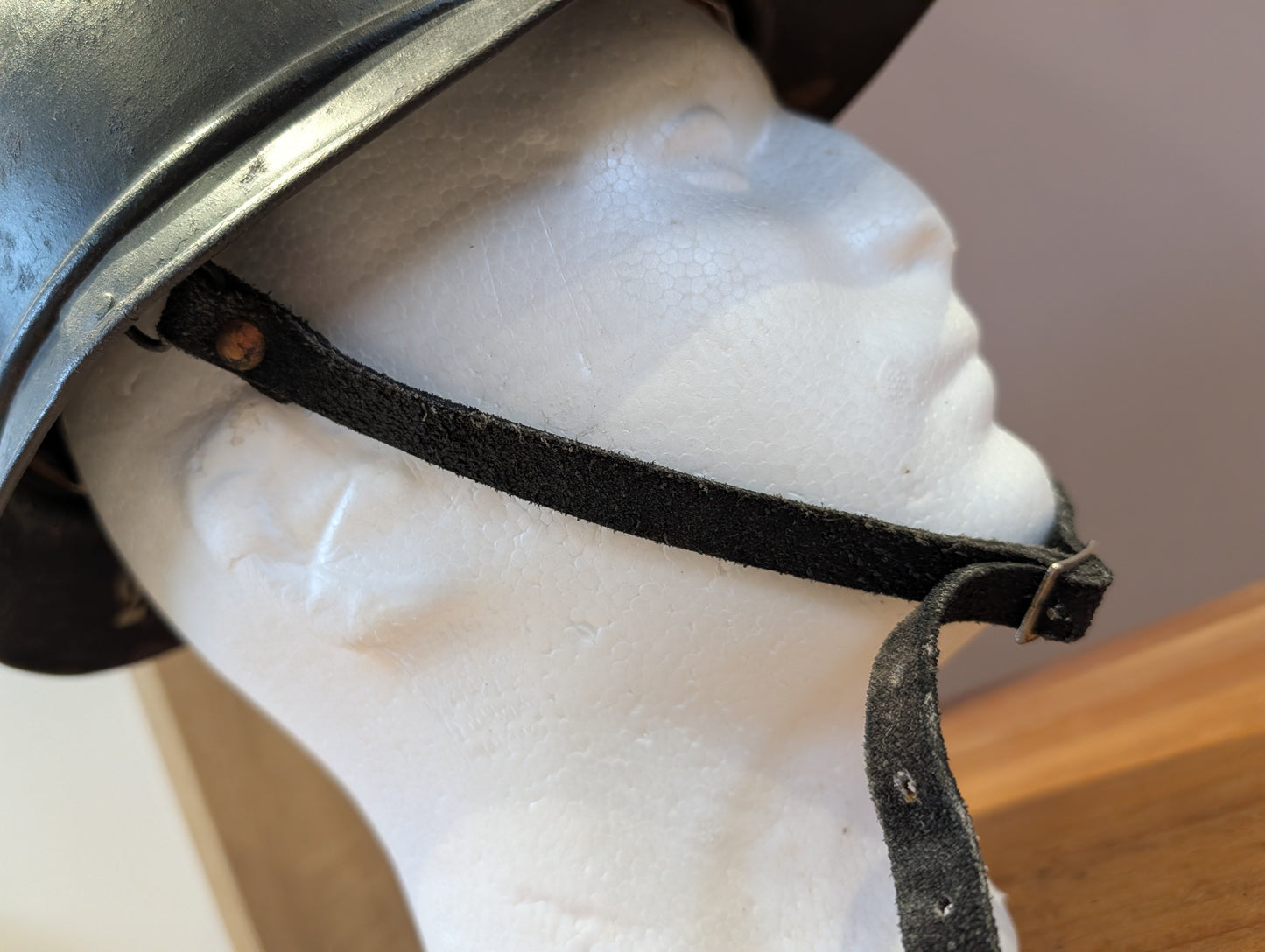 Rare WW2 Dutch City Of  Gorinchem M15 Adrian Burgerwacht Militia Helmet