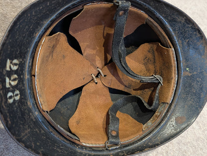 Rare WW2 Dutch City Of  Gorinchem M15 Adrian Burgerwacht Militia Helmet