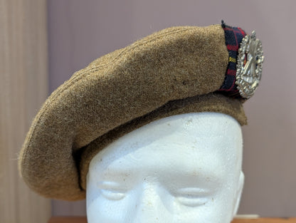 WW2 Cameron Highlanders General Service Cap Dated 1945