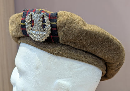 WW2 Cameron Highlanders General Service Cap Dated 1945