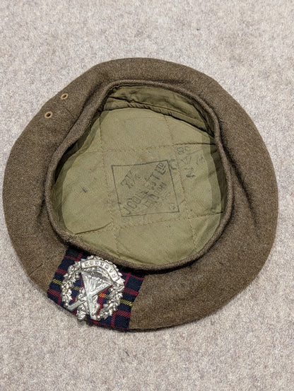 WW2 Cameron Highlanders General Service Cap Dated 1945