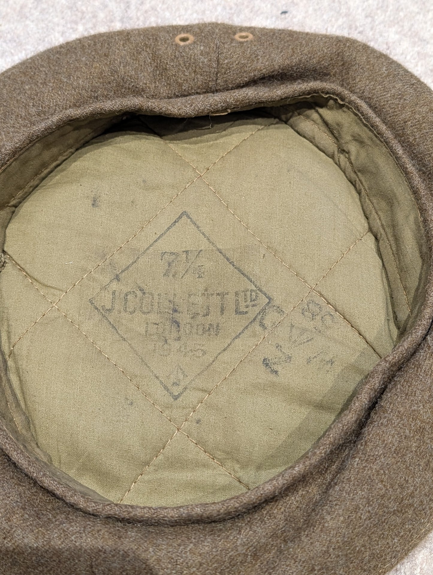 WW2 Cameron Highlanders General Service Cap Dated 1945