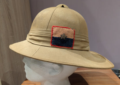 WW2 British Army Indian General Headquarters Pith Helmet Dated 1942