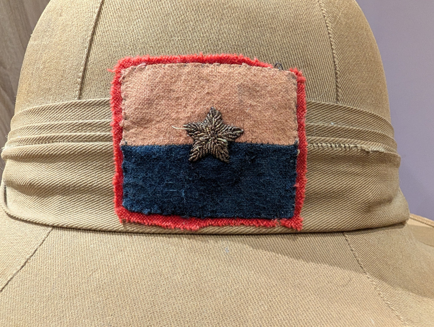 WW2 British Army Indian General Headquarters Pith Helmet Dated 1942