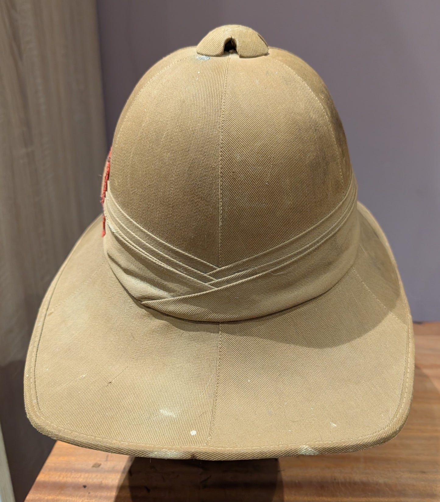 WW2 British Army Indian General Headquarters Pith Helmet Dated 1942