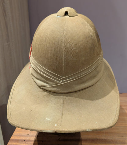 WW2 British Army Indian General Headquarters Pith Helmet Dated 1942