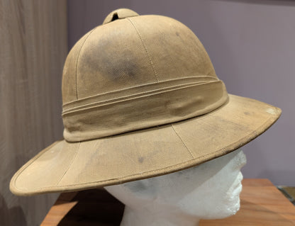WW2 British Army Indian General Headquarters Pith Helmet Dated 1942