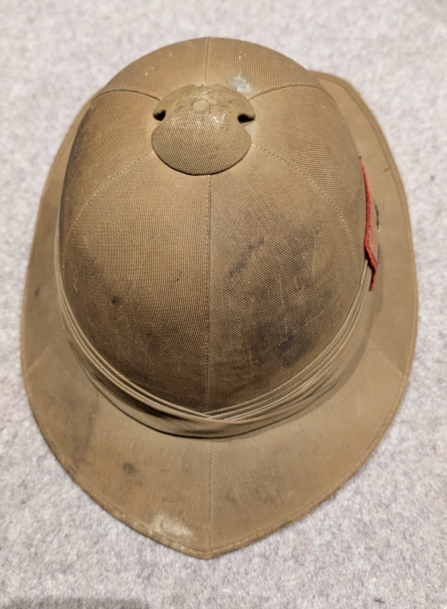 WW2 British Army Indian General Headquarters Pith Helmet Dated 1942