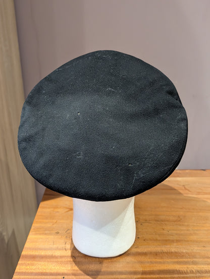 SOLD! WW2 Era Royal Navy Captain's Officer's Black Woollen Visor Cap Gieves