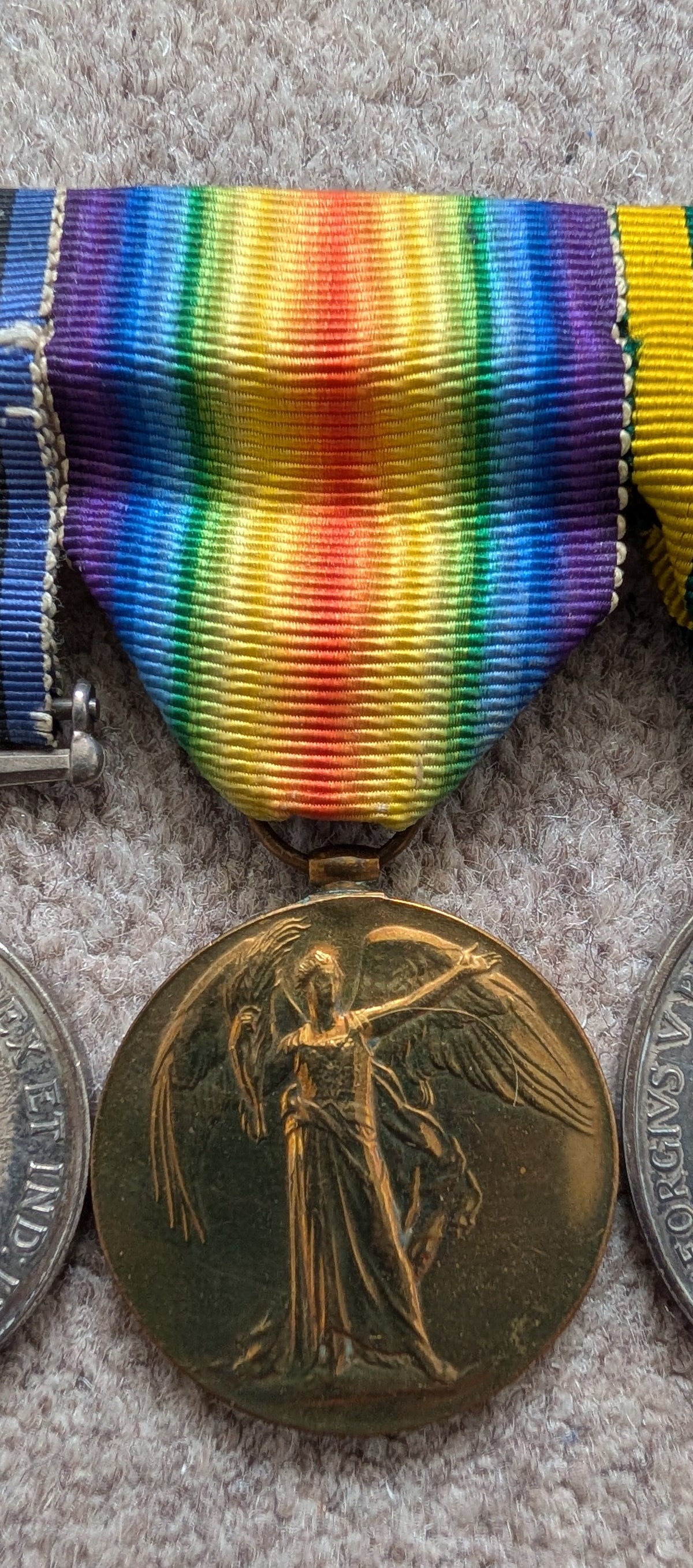 WW1 Mons Star With Clasp Quartet With Territorial Efficiency - Thomas MacNair