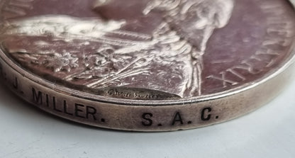 Boer War & WW1 British Medal Trio With 5 Bar Queens South Africa Medal to James Miller - South African Constabulary & Army Service Corps