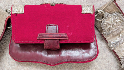 Victorian Lancashire Hussar Yeomanry CrossBelt & Bullion Wire Pouch