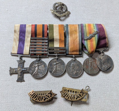 Rare WW1/Boer War NCO Military Cross Medal Group F J TREZONA Middlesex/London